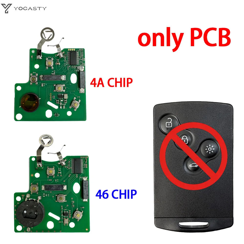 YOCASTY4 Buttons Remote Car Key PCB 4A CHIP 46 CHIP For Renault Clio4 Meganelll 2009 - 2015 Laguna Koleos Megan
YOCASTY4 Buttons Remote Car Key PCB 4A CHIP 46 CHIP For Renault Clio4 Meganelll 2009 - 2015 Laguna Koleos Megan