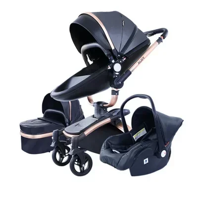 Purorigin PU Leather High Landscape Classic travel system 3 in 1 baby stroller with car seat pram for babies 0-4 years old
Purorigin PU Leather High Landscape Classic travel system 3 in 1 baby stroller with car seat pram for babies 0-4 years old