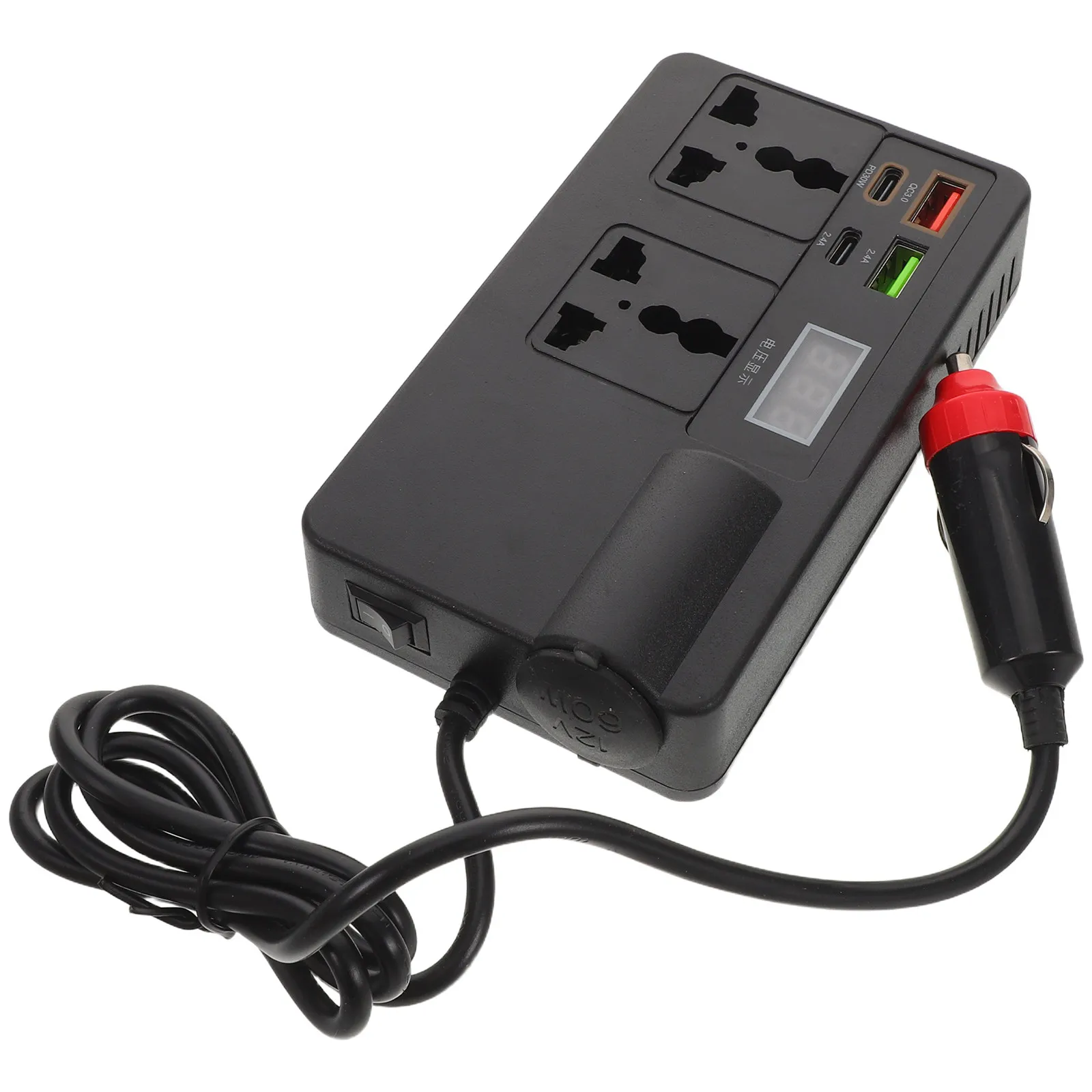 120W Car Power Inverter 12V 24V to 220V Multi USB Ports Multiple Sockets Vehicle Charger Adapter for Laptop Phone Charging
120W Car Power Inverter 12V 24V to 220V Multi USB Ports Multiple Sockets Vehicle Charger Adapter for Laptop Phone Charging