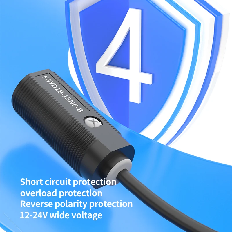 FUWEI Background Suppression Photoelectric Sensing Switch FGYD18-15NF-B Infrared Diffuse Reflection Distance Adjustable Sensor
FUWEI Background Suppression Photoelectric Sensing Switch FGYD18-15NF-B Infrared Diffuse Reflection Distance Adjustable Sensor