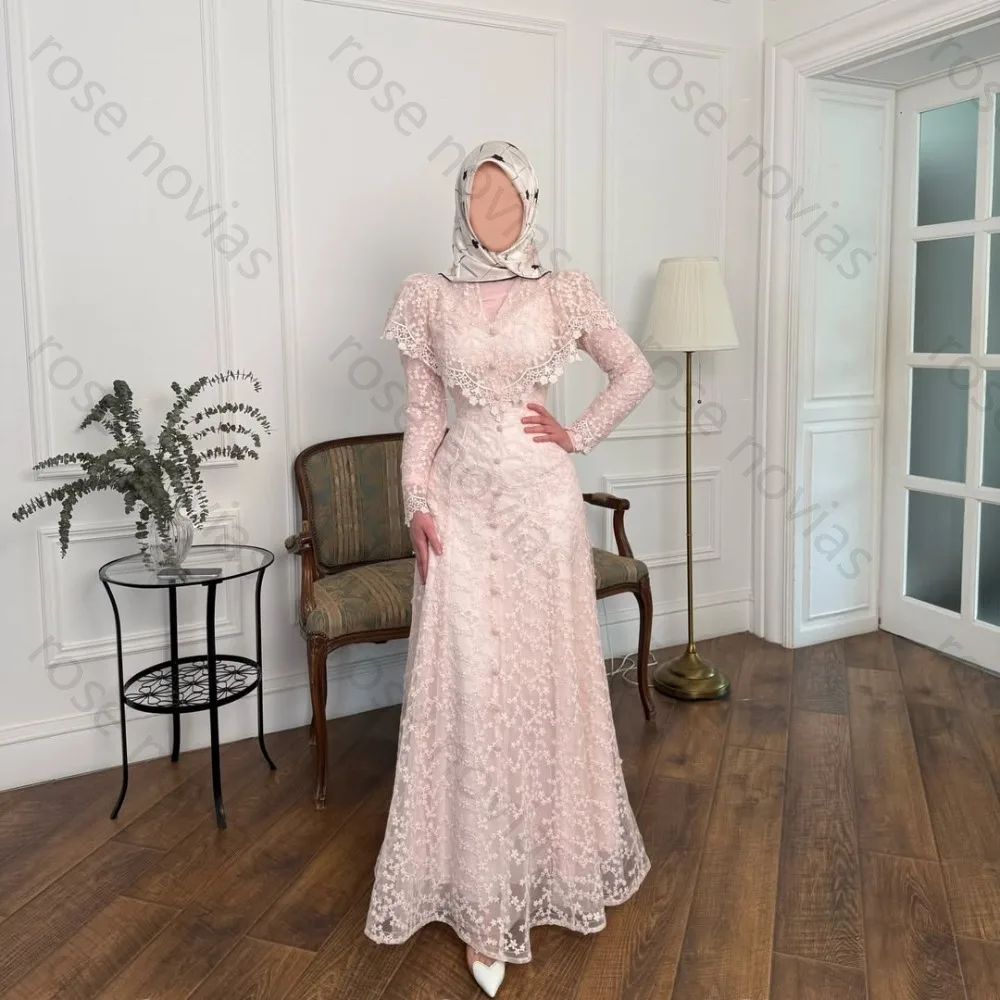 Baby Blush Pink Full Floral Lace Ruffle Cape Collar Long Sleeve Button Front Maxi Modest Islamic Hijab Wedding Guest Formal
Baby Blush Pink Full Floral Lace Ruffle Cape Collar Long Sleeve Button Front Maxi Modest Islamic Hijab Wedding Guest Formal