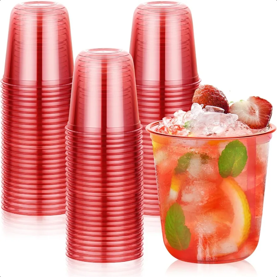 50 Pcs Red Clear Plastic Cups for Party 12 oz Steml Wine Glasses Cute Round Bottom Plastic Cocktail Cups for Christmas Valenti
50 Pcs Red Clear Plastic Cups for Party 12 oz Steml Wine Glasses Cute Round Bottom Plastic Cocktail Cups for Christmas Valenti