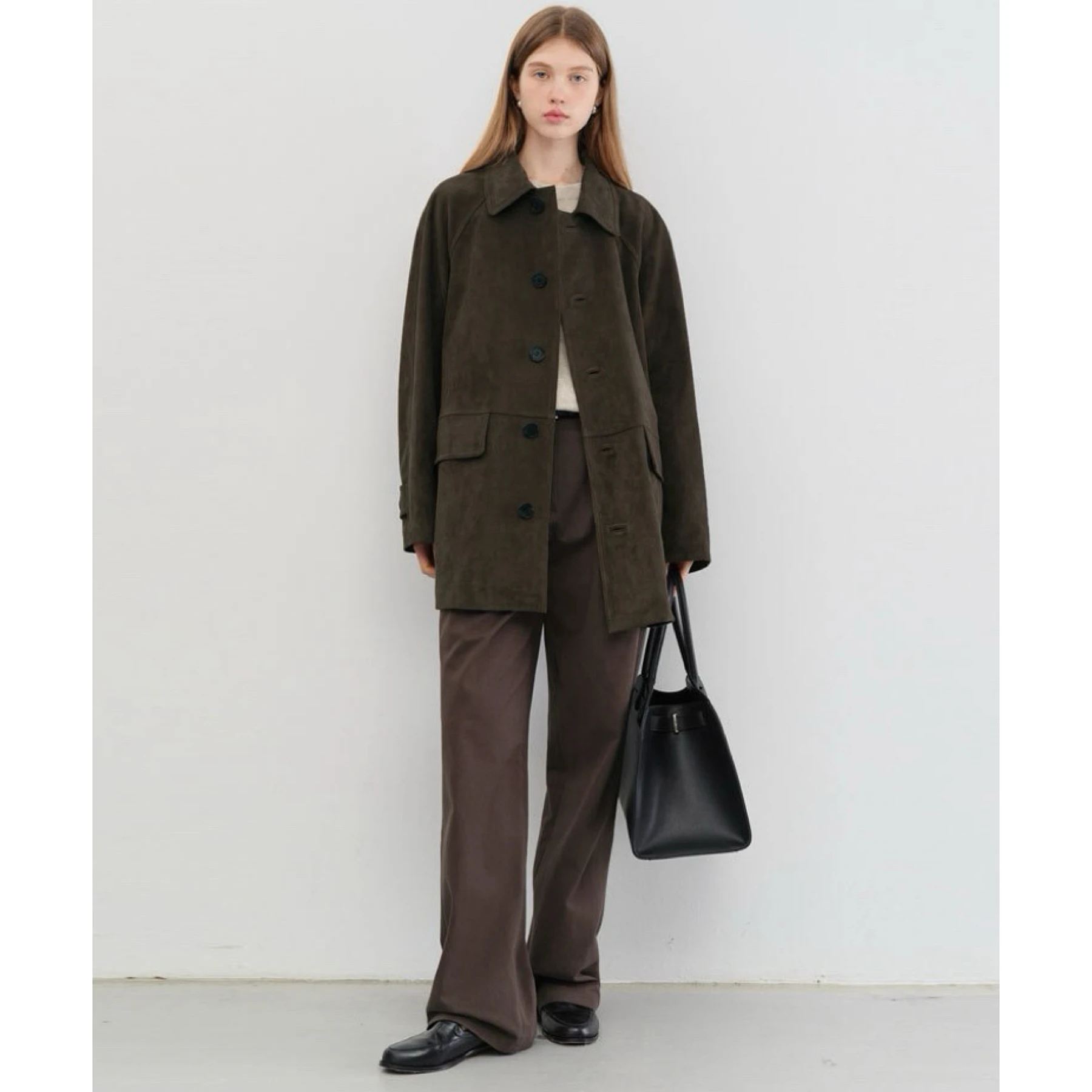 Faionable Retro Suede Jaet Lemon Cheese DUN25 Autumn Ladies' Commute Sle Loose Fit Long Sve
Faionable Retro Suede Jaet Lemon Cheese DUN25 Autumn Ladies' Commute Sle Loose Fit Long Sve