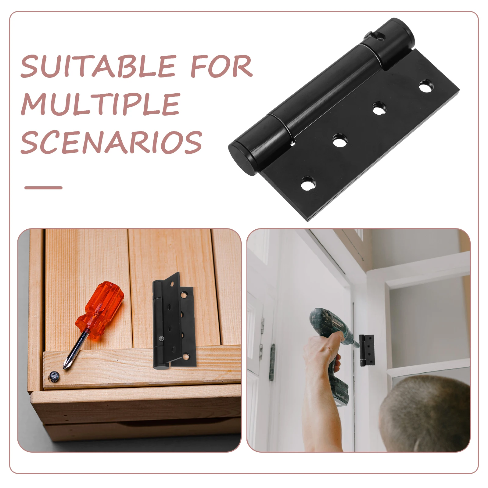 2PCS Aluminum Alloy Self Closing Hinge Automatic Door Closer Spring Loaded Hinges for Residential Commercial Use Garage Door
2PCS Aluminum Alloy Self Closing Hinge Automatic Door Closer Spring Loaded Hinges for Residential Commercial Use Garage Door