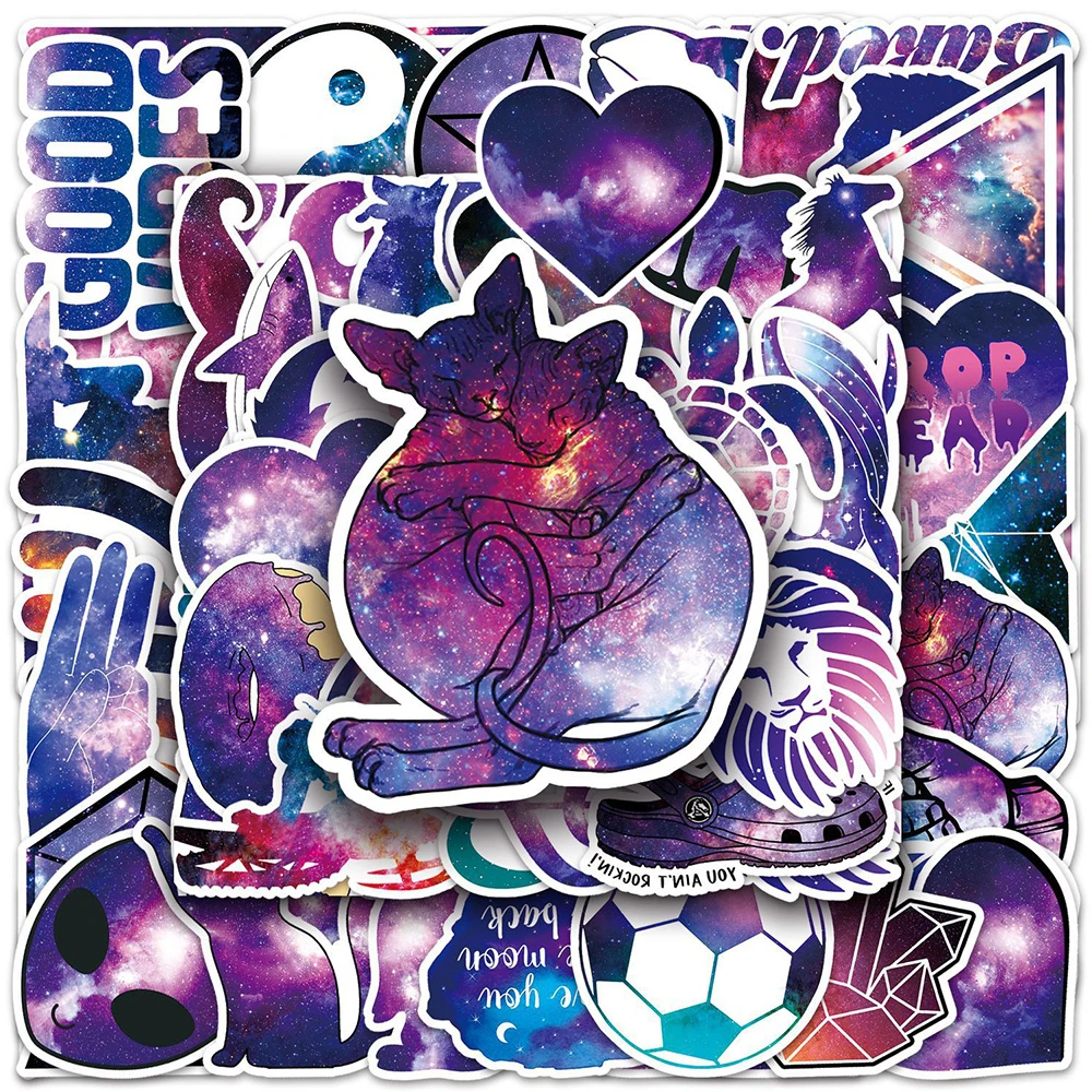 10/30/50pcs Purple Starry Sky Pattern Aesthetic Stickers Cartoon Creative Decals Skateboard Laptop Phone Sticker Decoration Toy
10/30/50pcs Purple Starry Sky Pattern Aesthetic Stickers Cartoon Creative Decals Skateboard Laptop Phone Sticker Decoration Toy