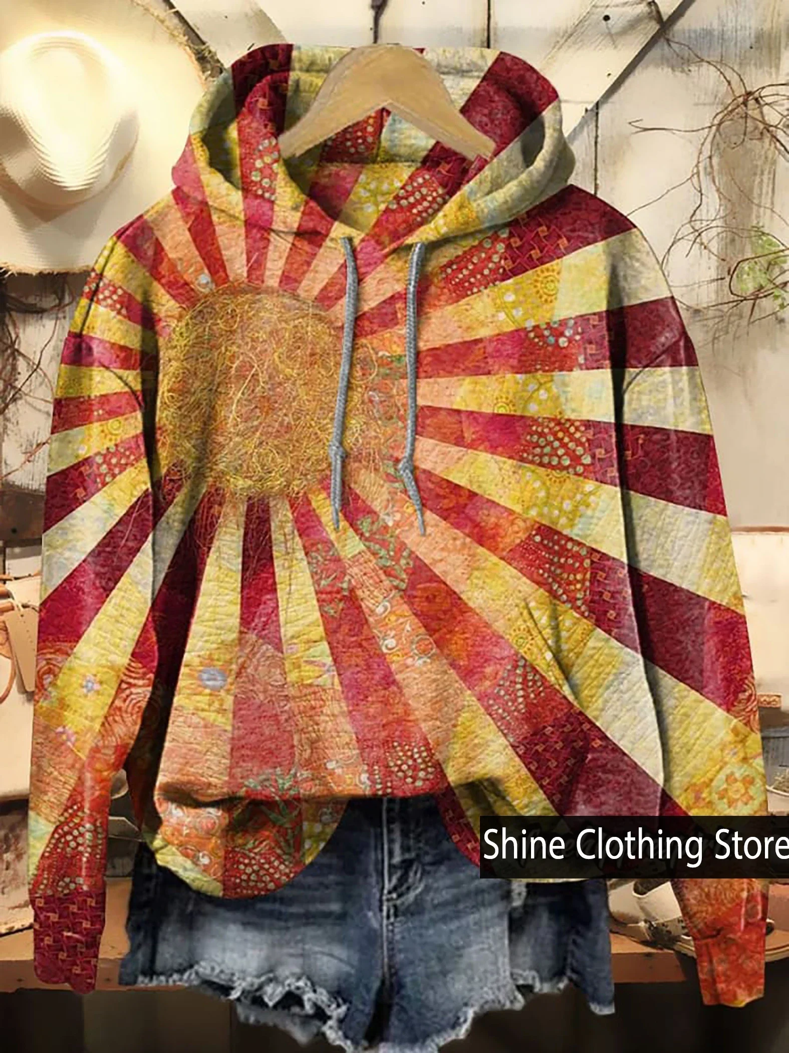 Women’s Vintage Sun Print Casual Hoodie Sweatshirt,winter Clothes Women,sudaderas Para Mujer ,hoodies Women,oversized hoodie
Women’s Vintage Sun Print Casual Hoodie Sweatshirt,winter Clothes Women,sudaderas Para Mujer ,hoodies Women,oversized hoodie