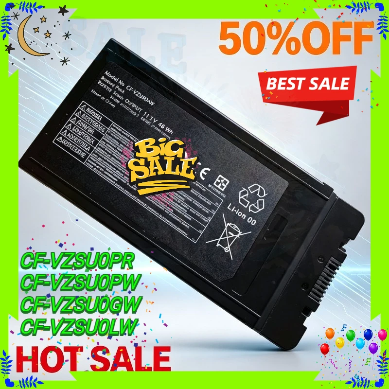 CF-VZSU0PR CF-VZSU0PW CF-VZSU0GW CF-VZSU0LW Laptop Battery for Panasonic CF-54 Toughbook 11.1V 4080mAh 46Wh Replacement Battery
CF-VZSU0PR CF-VZSU0PW CF-VZSU0GW CF-VZSU0LW Laptop Battery for Panasonic CF-54 Toughbook 11.1V 4080mAh 46Wh Replacement Battery