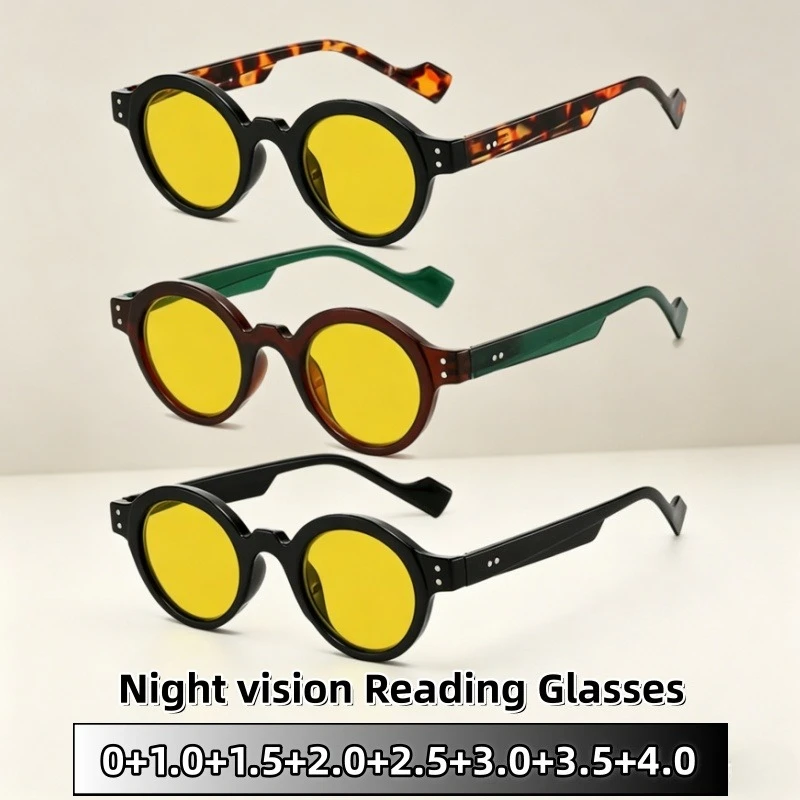 Casual Retro Round Reading Glasses Vintage Style Black Frames Versatile and Stylish Brightening Anti-blue Light Eyeglasses
Casual Retro Round Reading Glasses Vintage Style Black Frames Versatile and Stylish Brightening Anti-blue Light Eyeglasses