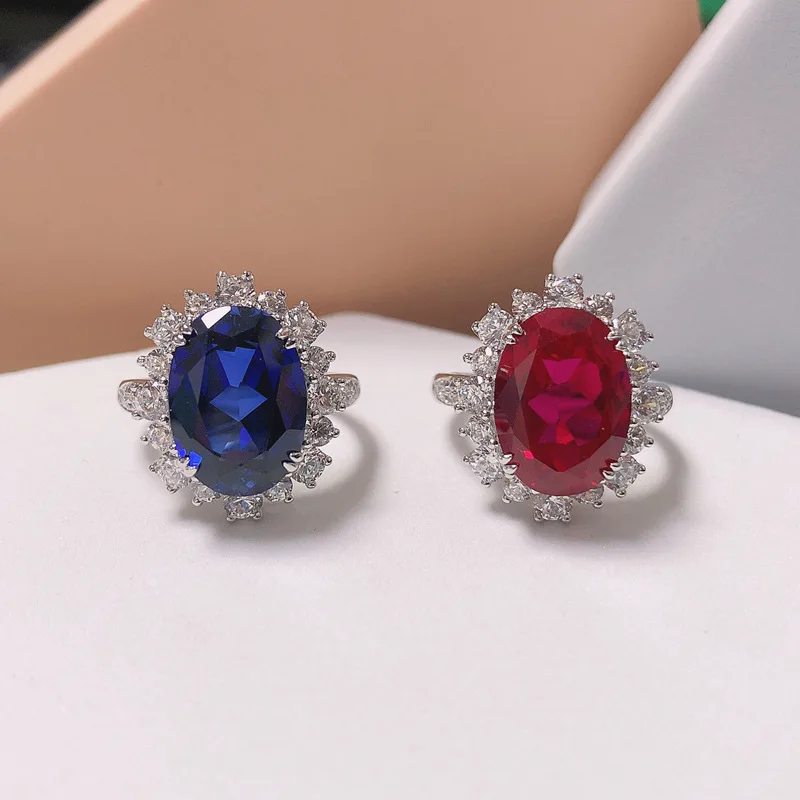 Platinum PT950 irregular-shaped 8-carat colored diamond oval ring
Platinum PT950 irregular-shaped 8-carat colored diamond oval ring