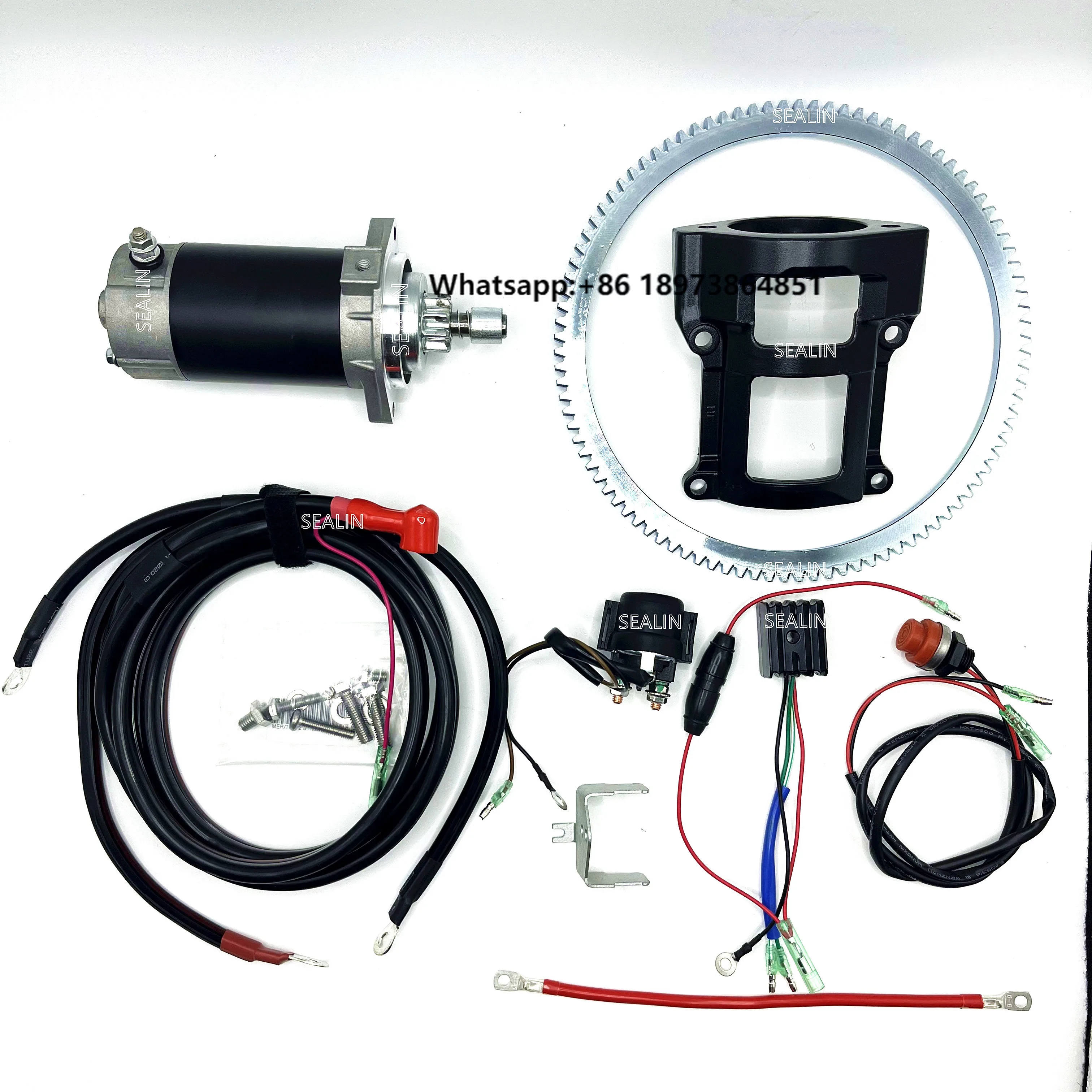 ELECTRIC START KIT for SUZUKI DT40 40HP 2 STROKE Outboard Engine Starter Motor Relay Cable Rectifier
ELECTRIC START KIT for SUZUKI DT40 40HP 2 STROKE Outboard Engine Starter Motor Relay Cable Rectifier