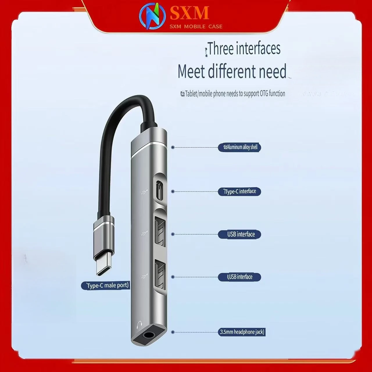 Type-c docking station, USB 3.5 audio aluminum alloy case, suitable for mobile phones and computers to extend audio output
Type-c docking station, USB 3.5 audio aluminum alloy case, suitable for mobile phones and computers to extend audio output