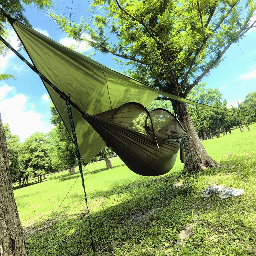 Nylon Summer Sunshade hammock Mosquito-proof hammock with support
Nylon Summer Sunshade hammock Mosquito-proof hammock with support