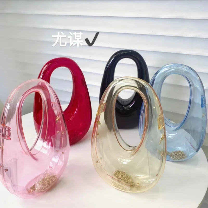 New Ellipse Acrylic Women Bags Designer Handbags High Quality New Fashion Personality Handbag Dresses Suitcase Clear Beach Bag
New Ellipse Acrylic Women Bags Designer Handbags High Quality New Fashion Personality Handbag Dresses Suitcase Clear Beach Bag