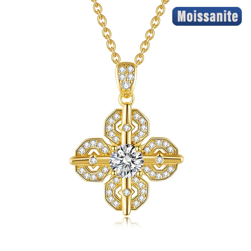 S925 Silver Moissanite Cross Pendant GRA Certificate Electroplating 18k Exquisite Fashion Light Luxury Design Women's Necklace
S925 Silver Moissanite Cross Pendant GRA Certificate Electroplating 18k Exquisite Fashion Light Luxury Design Women's Necklace
