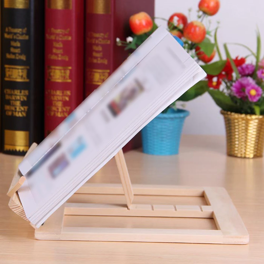 Portable Desktop Book Stand Holder for Tablet Music Sheet Foldable Lightweight Bamboo Adjustable Reading Support
Portable Desktop Book Stand Holder for Tablet Music Sheet Foldable Lightweight Bamboo Adjustable Reading Support
