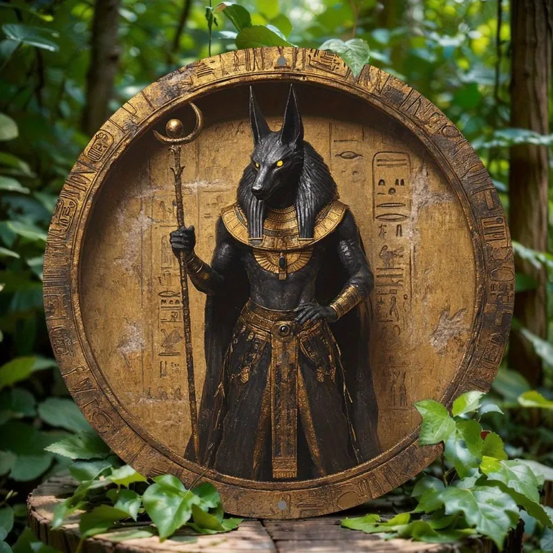 Anubis-Themed Round Aluminum Wall Art, Versatile Decor for Home, Bar, Kitchen & Office, Ideal Christmas & Birthday Gift Idea
Anubis-Themed Round Aluminum Wall Art, Versatile Decor for Home, Bar, Kitchen & Office, Ideal Christmas & Birthday Gift Idea