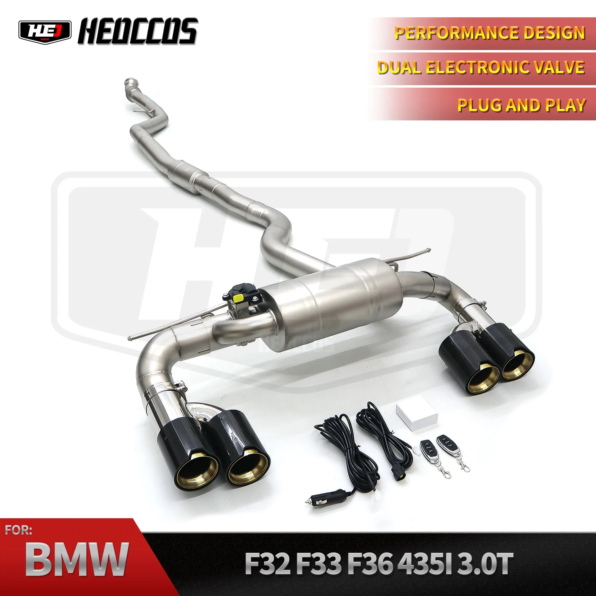 HEO Excellent Fitment Exhaust Pipe Catback for BMW F32 435i N55 3.0T 2014-2020 M4 Style Muffler
HEO Excellent Fitment Exhaust Pipe Catback for BMW F32 435i N55 3.0T 2014-2020 M4 Style Muffler