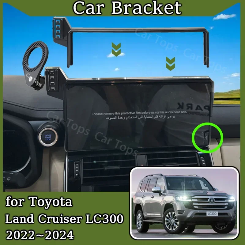 Car Mobile Phone Holder for Toyota Land Cruiser LC300 2022~2024 MagSafe Magnetic Bracket Navigation Stand Accessories With USB
Car Mobile Phone Holder for Toyota Land Cruiser LC300 2022~2024 MagSafe Magnetic Bracket Navigation Stand Accessories With USB