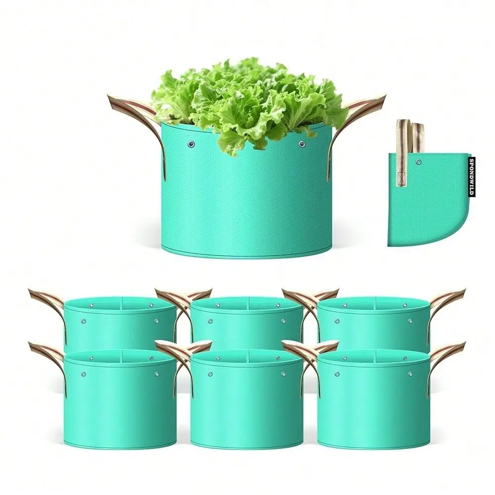 Pcs 7 Gallon Potato Grow Bag, PE Garden Pots Plant Grow Bag With BranchBinding Holes And Drain Holefor For Vegetables, Strawber
Pcs 7 Gallon Potato Grow Bag, PE Garden Pots Plant Grow Bag With BranchBinding Holes And Drain Holefor For Vegetables, Strawber