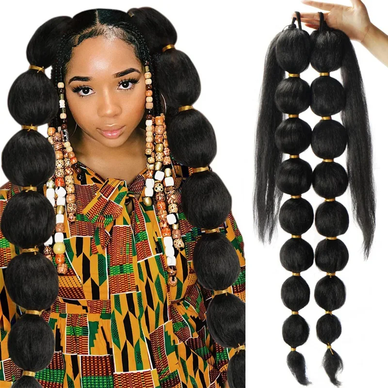 Bubble Ponytail Extension For Black Women Long Braided Ponytail Extension Afro Puff Ponytail Protective Style
Bubble Ponytail Extension For Black Women Long Braided Ponytail Extension Afro Puff Ponytail Protective Style
