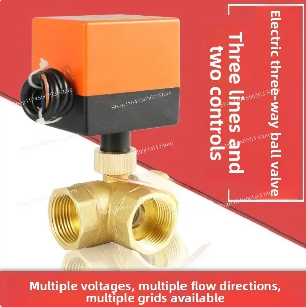 AC220V brass electric three-way ball valve solar gas water heater T-type flow direction switching valve
AC220V brass electric three-way ball valve solar gas water heater T-type flow direction switching valve