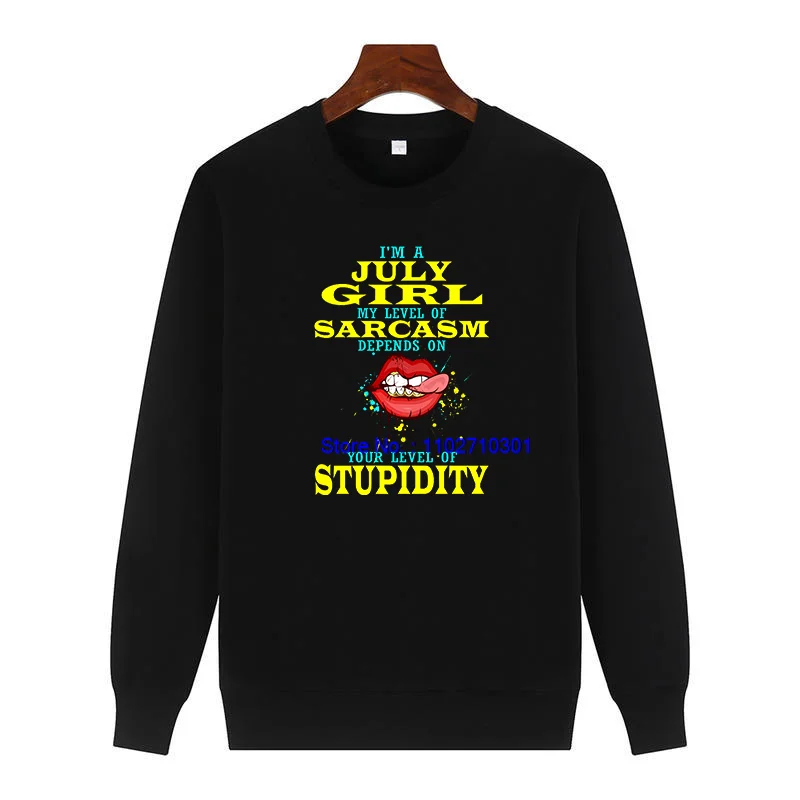 Модный свитер с принтом «Я июля» для девочек, флисовый пуловер с круглым вырезом, подходит для всех возрастов, новые толстовки, мужская зимняя одежда
Модный свитер с принтом «Я июля» для девочек, флисовый пуловер с круглым вырезом, подходит для всех возрастов, новые толстовки, мужская зимняя одежда