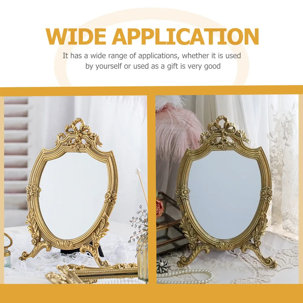 Tabletop Mirror Vintage Style Resin and Glass Construction Distortion-Free Reflection Ideal for Daily Makeup Dorm
Tabletop Mirror Vintage Style Resin and Glass Construction Distortion-Free Reflection Ideal for Daily Makeup Dorm