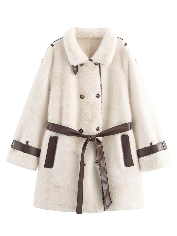 Mueyaruho 2024 Women Autumn Winter Jacket Solid Beige Long Sleeve Tops Outwear Coat Female
Mueyaruho 2024 Women Autumn Winter Jacket Solid Beige Long Sleeve Tops Outwear Coat Female