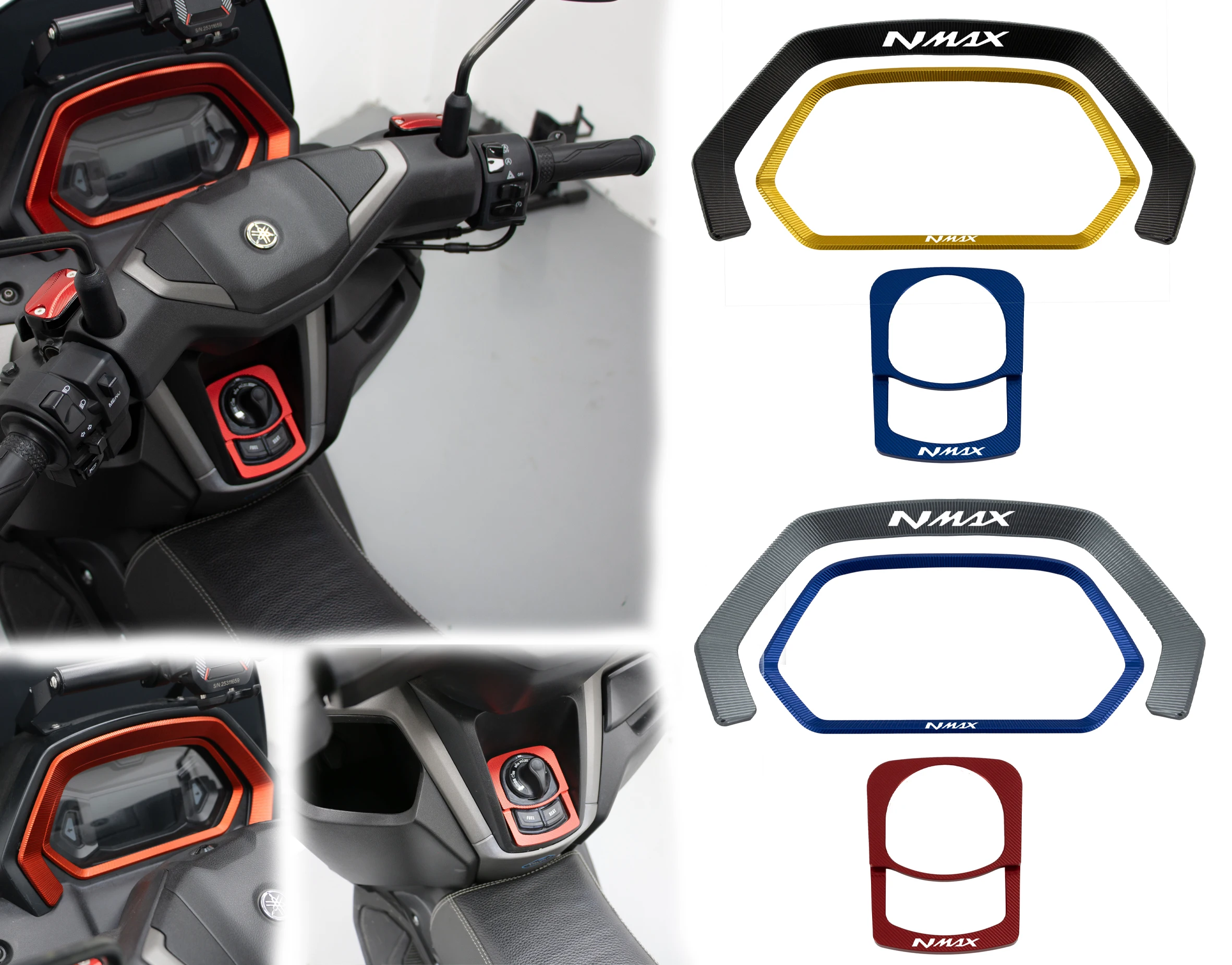 For YAMAHA NMAX 155 NMAX155 N-MAX 2025 Motorcycle Starter Button Cover Instrument Guard Electric Door Lock Switch Cover
For YAMAHA NMAX 155 NMAX155 N-MAX 2025 Motorcycle Starter Button Cover Instrument Guard Electric Door Lock Switch Cover