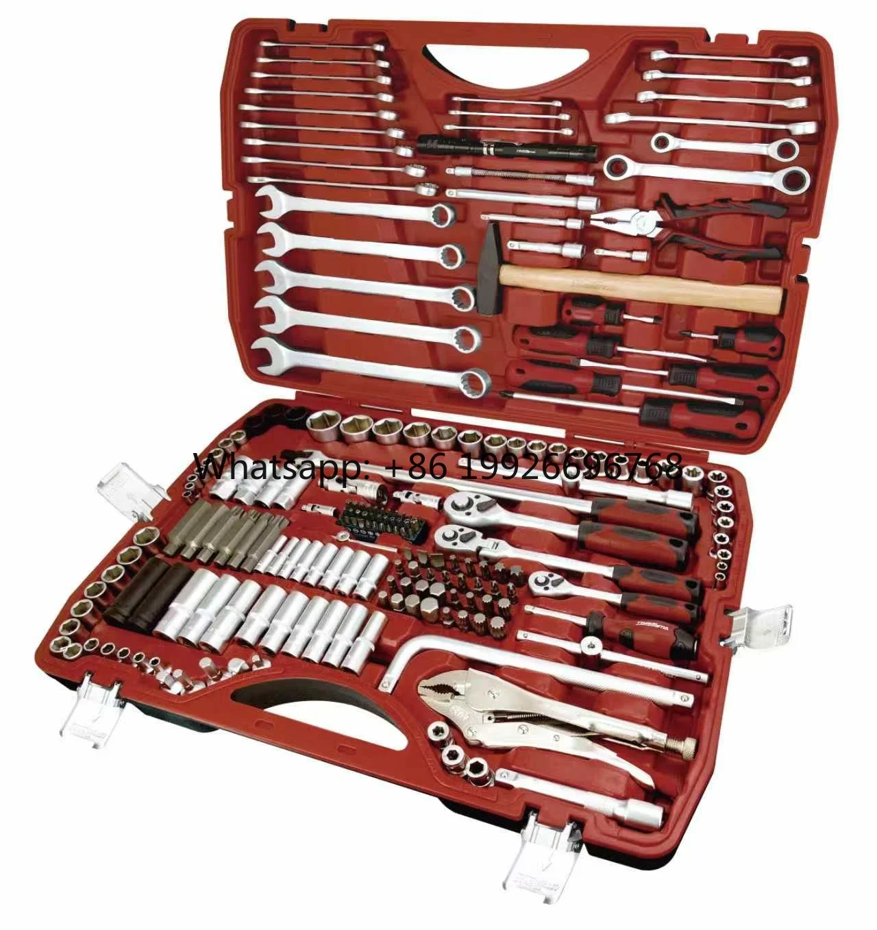 TM-S202 Professional Hand Tool Set 202pcs 1/4" & 3/8"&1/2" Deep Sockets Handles for Maintenance Repair
TM-S202 Professional Hand Tool Set 202pcs 1/4" & 3/8"&1/2" Deep Sockets Handles for Maintenance Repair