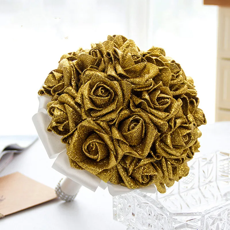 20/10pcs Glitter Gold Powder Artificial Rose Flower Home Vase Bouquets For Wedding Decoration Wreath Decor Accessories Crafts
20/10pcs Glitter Gold Powder Artificial Rose Flower Home Vase Bouquets For Wedding Decoration Wreath Decor Accessories Crafts