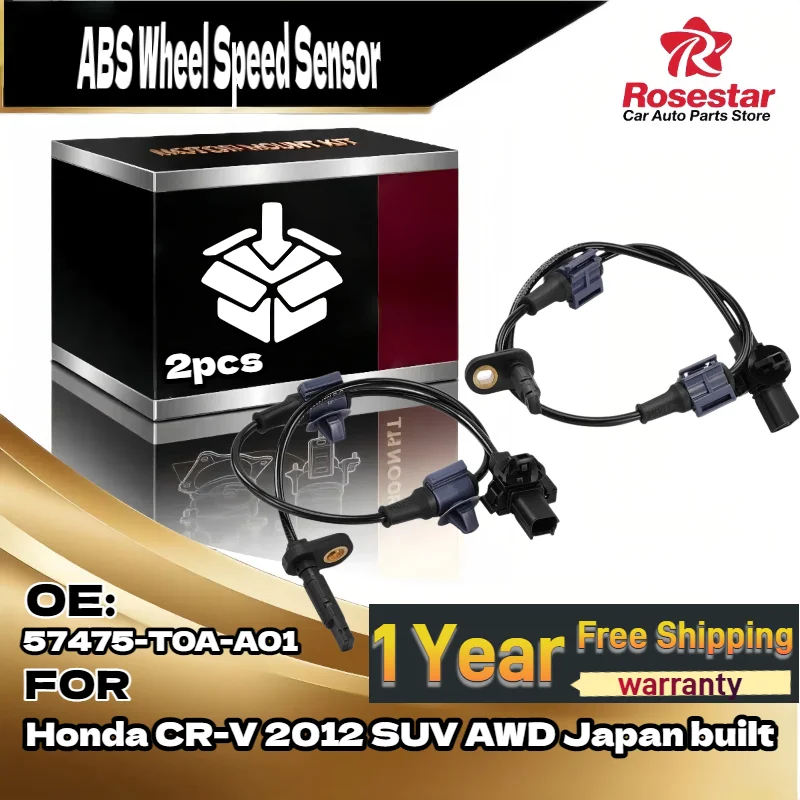 For 2Pcs Rear ABS Wheel Speed Sensor Set for Honda CR-V 2012-2016 SUV AWD OEM 57475-T0A-A01 Japan Built 
For 2Pcs Rear ABS Wheel Speed Sensor Set for Honda CR-V 2012-2016 SUV AWD OEM 57475-T0A-A01 Japan Built