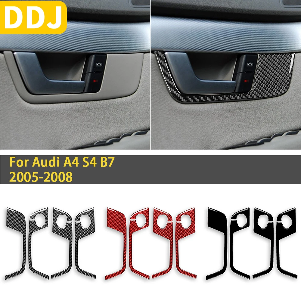 For Audi A4 S4 B7 2005 2006 2007 2008 Accessories Carbon Fiber Interior Door Handle Trim Sticker Decoration
For Audi A4 S4 B7 2005 2006 2007 2008 Accessories Carbon Fiber Interior Door Handle Trim Sticker Decoration
