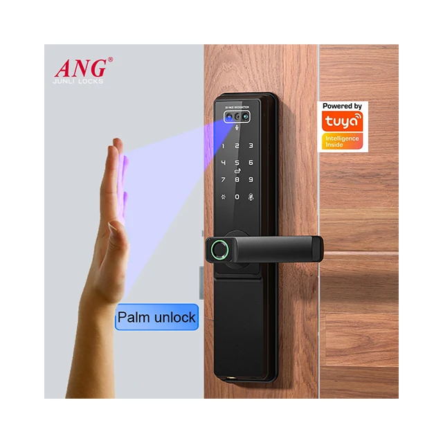 Tuya Intercom Door Lock Face Fingerprint Vein Recognition for Wood Aluminum Steel Doors Wi-Fi Connectivity Security Lock Camera
Tuya Intercom Door Lock Face Fingerprint Vein Recognition for Wood Aluminum Steel Doors Wi-Fi Connectivity Security Lock Camera