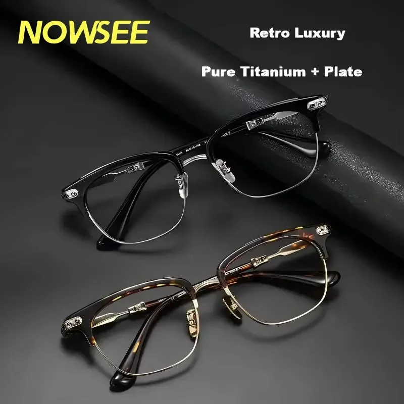 Men's high-end Business Glasses, Pure Titanium Material, Eyebrow Frame, Photochromic Lenses, Reading Glasses For Nearsightedness
Men's high-end Business Glasses, Pure Titanium Material, Eyebrow Frame, Photochromic Lenses, Reading Glasses For Nearsightedness