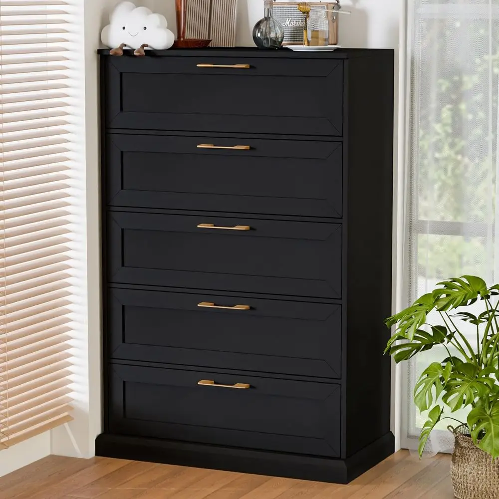 5-Tier Tall Dresser with Anti-Tip Feature for Bedroom, Storage, and Hallway
5-Tier Tall Dresser with Anti-Tip Feature for Bedroom, Storage, and Hallway