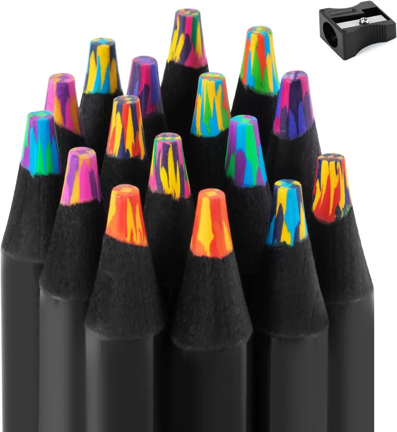 16 Jumbo Rainbow Colored Pencils with Sharpener for Kids Drawing, Coloring, Art Supplies, Stocking Stuffers
16 Jumbo Rainbow Colored Pencils with Sharpener for Kids Drawing, Coloring, Art Supplies, Stocking Stuffers