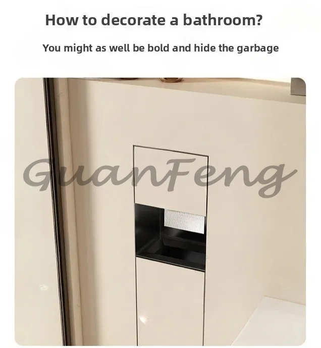 Customizable 304 Stainless Steel Concealed Toilet Niche with Integrated Hidden Trash Can And Tissue Box - Embedded Design
Customizable 304 Stainless Steel Concealed Toilet Niche with Integrated Hidden Trash Can And Tissue Box - Embedded Design
