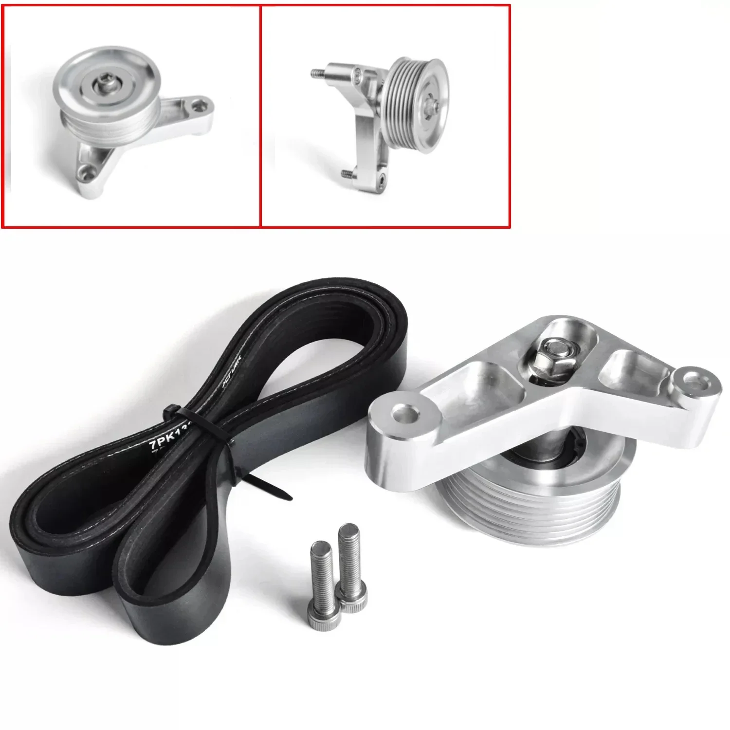 EP3 Style Idler Pulley Adjustable Kit For K-Series Honda Civic Integra K24 Swap w/ Belt
EP3 Style Idler Pulley Adjustable Kit For K-Series Honda Civic Integra K24 Swap w/ Belt