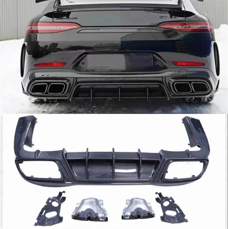 For Mercedes Benz AMG GT50 GT53 2018 2019 2020 2021 2022 2023 2024 ReaI Carbon Fiber Bumper Rear Lip Exhaust port Spoiler Kit
For Mercedes Benz AMG GT50 GT53 2018 2019 2020 2021 2022 2023 2024 ReaI Carbon Fiber Bumper Rear Lip Exhaust port Spoiler Kit