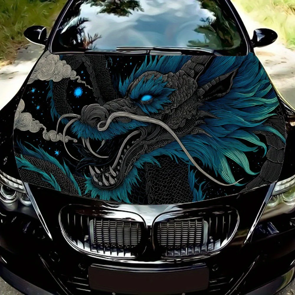 Blue Eyes Mythical Green Dragon PVC Car Vinyl Wraps, Self-Adhesive Waterproof Car Hood Decal Sticker, Car Decoration Protection
Blue Eyes Mythical Green Dragon PVC Car Vinyl Wraps, Self-Adhesive Waterproof Car Hood Decal Sticker, Car Decoration Protection