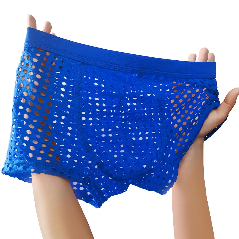 1PC Large Mesh Men Underwear Breathable Pure Color Soft Boxer Briefs Sexy And Breathable European Size Flat Corner Pants
1PC Large Mesh Men Underwear Breathable Pure Color Soft Boxer Briefs Sexy And Breathable European Size Flat Corner Pants