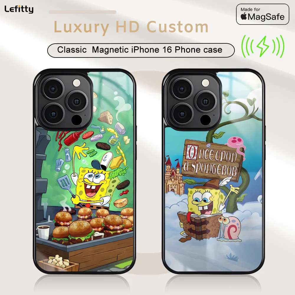 Cartoon Cute S-Sponge-BobS Phone Case For iPhone 16 15 14 13 12 11 Pro Max Plus Mini Magnetic Magsafe Wireless Charging Cover
Cartoon Cute S-Sponge-BobS Phone Case For iPhone 16 15 14 13 12 11 Pro Max Plus Mini Magnetic Magsafe Wireless Charging Cover