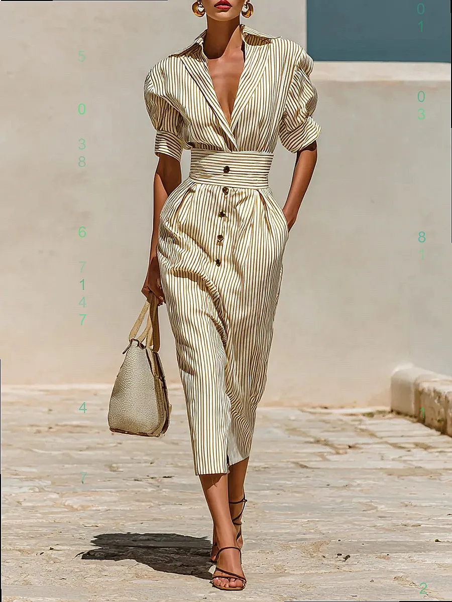Women V Neck Jumpsuit Stripe Tie Waist Overall Spring Summer Casual Romper Playsuit
Women V Neck Jumpsuit Stripe Tie Waist Overall Spring Summer Casual Romper Playsuit
