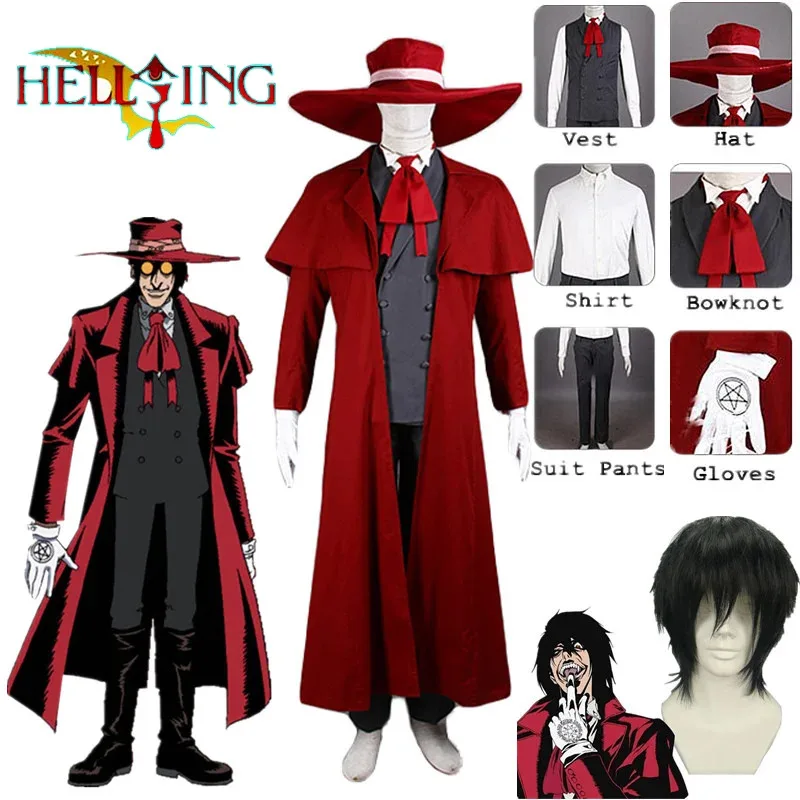 Лили 123 Охотник на вампиров HELLSING Alucard костюмы для косплея крутой мужской костюм и высокое хлопковое длинное пальто лучшие наряды Cos fu
Лили 123 Охотник на вампиров HELLSING Alucard костюмы для косплея крутой мужской костюм и высокое хлопковое длинное пальто лучшие наряды Cos fu