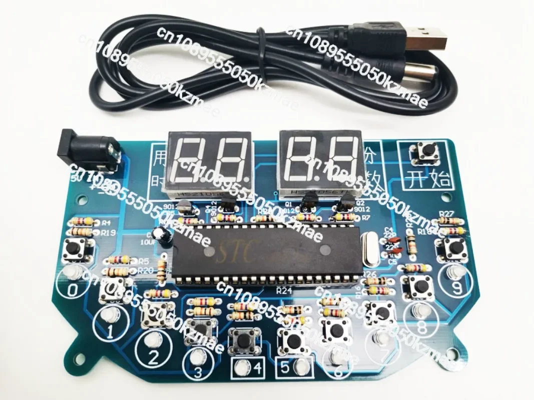 Suitable for 51 microcontroller electronic whack-a-mole kit, small technology DIY production, reaction speed tester
Suitable for 51 microcontroller electronic whack-a-mole kit, small technology DIY production, reaction speed tester