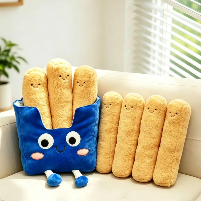 40cm Cute Cartoon French Fries Plush Toy Creative Detachable French Fries Modeling Throw Pillow Funny Kids Game Props Home Decor
40cm Cute Cartoon French Fries Plush Toy Creative Detachable French Fries Modeling Throw Pillow Funny Kids Game Props Home Decor