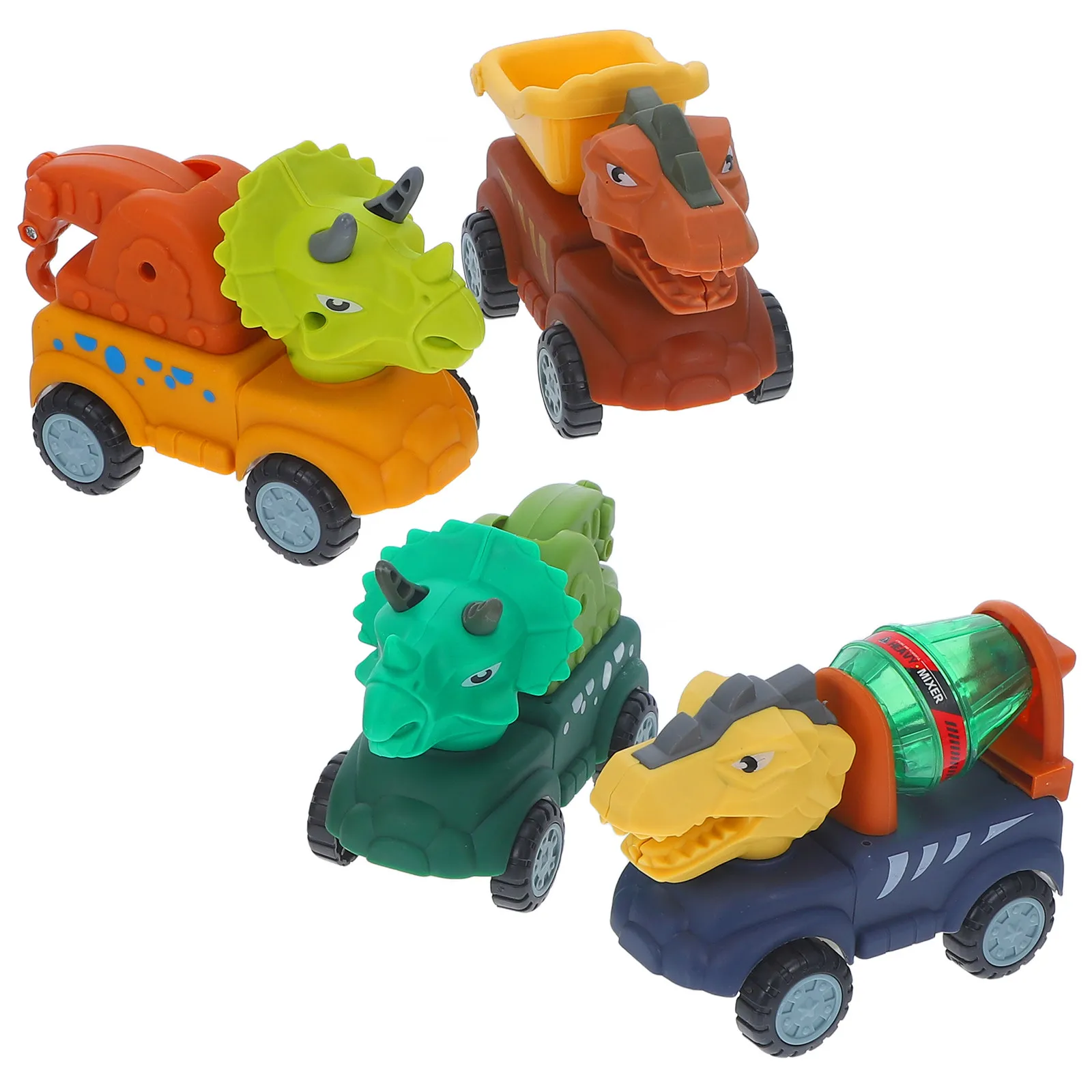 1Set Dinosaur Construction Vehicle Set for Toddlers Inertia-Driven Forward Backward Movement Bright Cartoon Design Educational
1Set Dinosaur Construction Vehicle Set for Toddlers Inertia-Driven Forward Backward Movement Bright Cartoon Design Educational