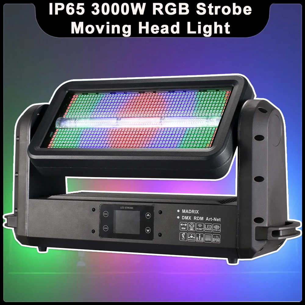NEW 3000W LED Strobe Stage Effect Light DMX 8+864 -segment RGB independent control DJ Moving Head Ip65 Waterproof Stage Effects
NEW 3000W LED Strobe Stage Effect Light DMX 8+864 -segment RGB independent control DJ Moving Head Ip65 Waterproof Stage Effects