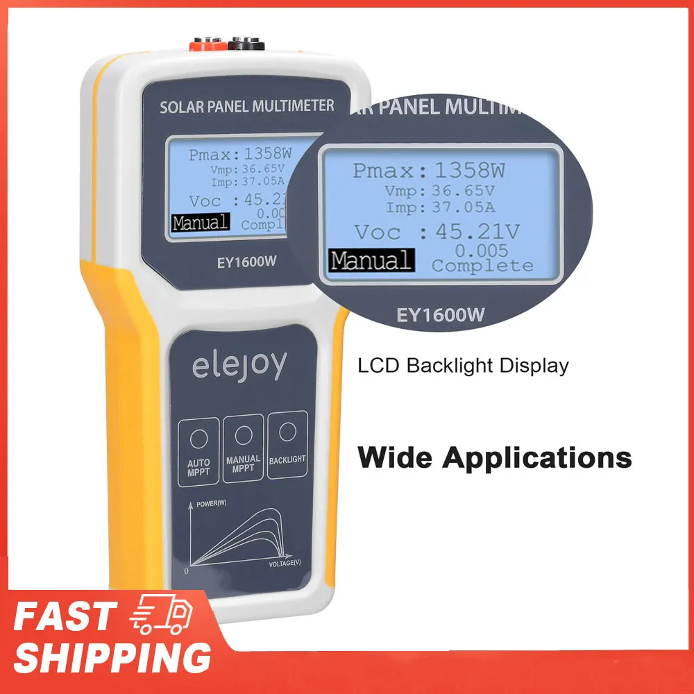 1600W Photovoltaic Panel Multimeter Solar Panel MPPT Tester Open Circuit Voltage Test Device Maximum Power Point Voltage Current
1600W Photovoltaic Panel Multimeter Solar Panel MPPT Tester Open Circuit Voltage Test Device Maximum Power Point Voltage Current